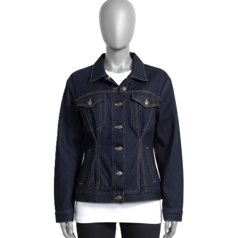 NWT Current/Elliott The Corset Trucker in Hearst Denim Jean Jacket 1 / S $328